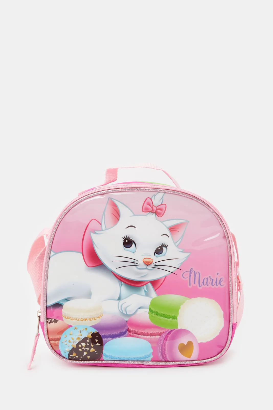 Girls Pink Marie Yummy Trolley Back Pack Set (5 Piece)