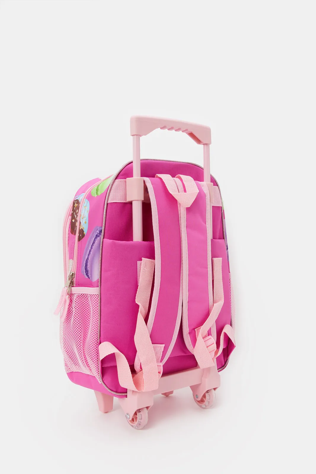 Girls Pink Marie Yummy Trolley Back Pack Set (5 Piece)