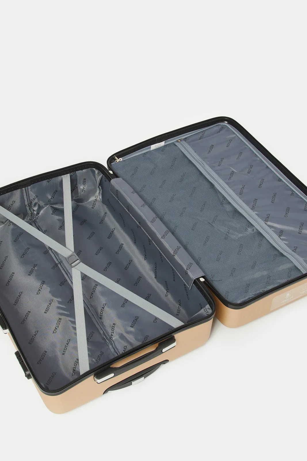 Gold Textured Trolley Luggage (28 Inch)