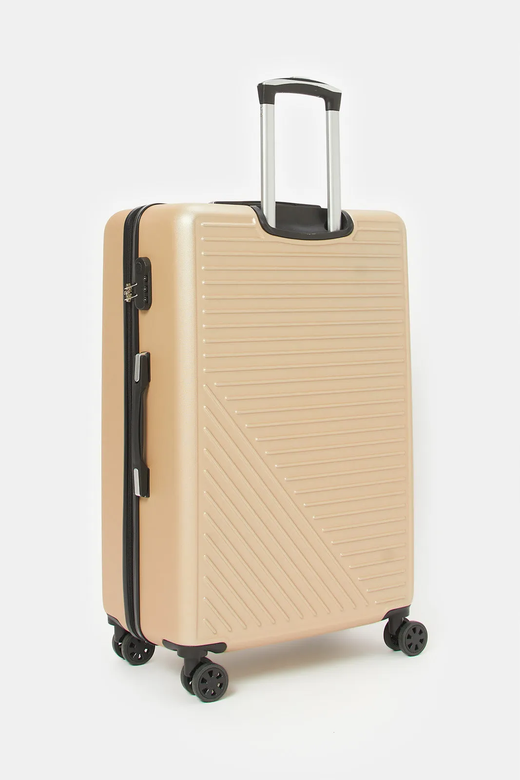 Gold Textured Trolley Luggage (28 Inch)