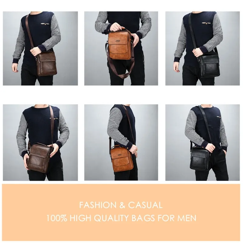 Handbags Business Men Bag New Fashion Men's Shoulder Bags High Quality Leather Casual Messenger Bag New Style