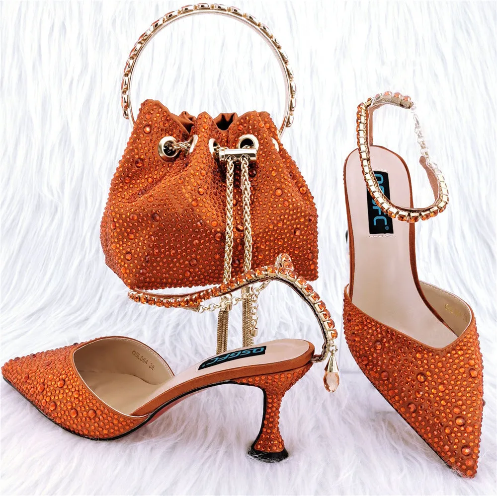 Harriette Studded Shoe and Bag Set