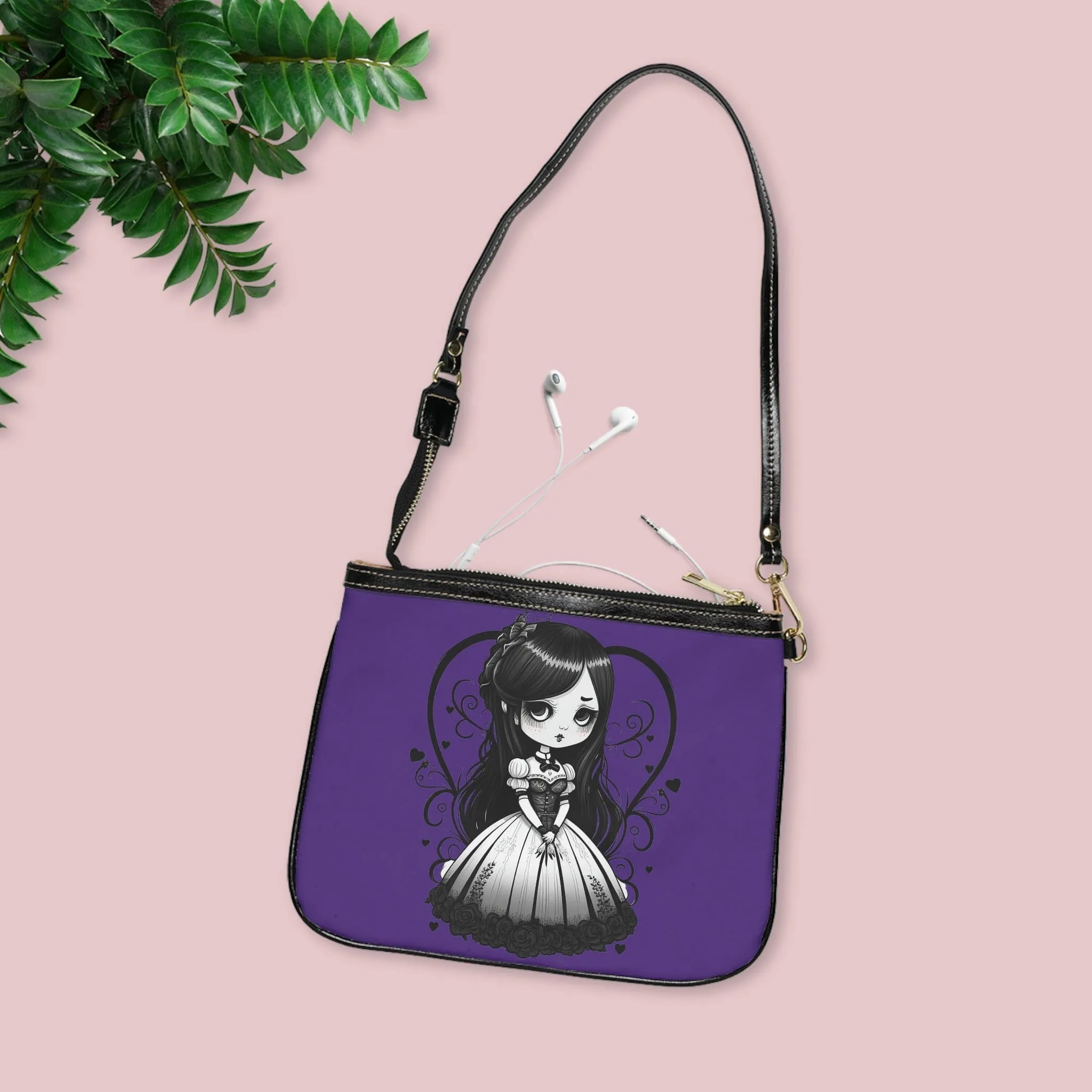 Heart Gothic Girl Small Shoulder Bag