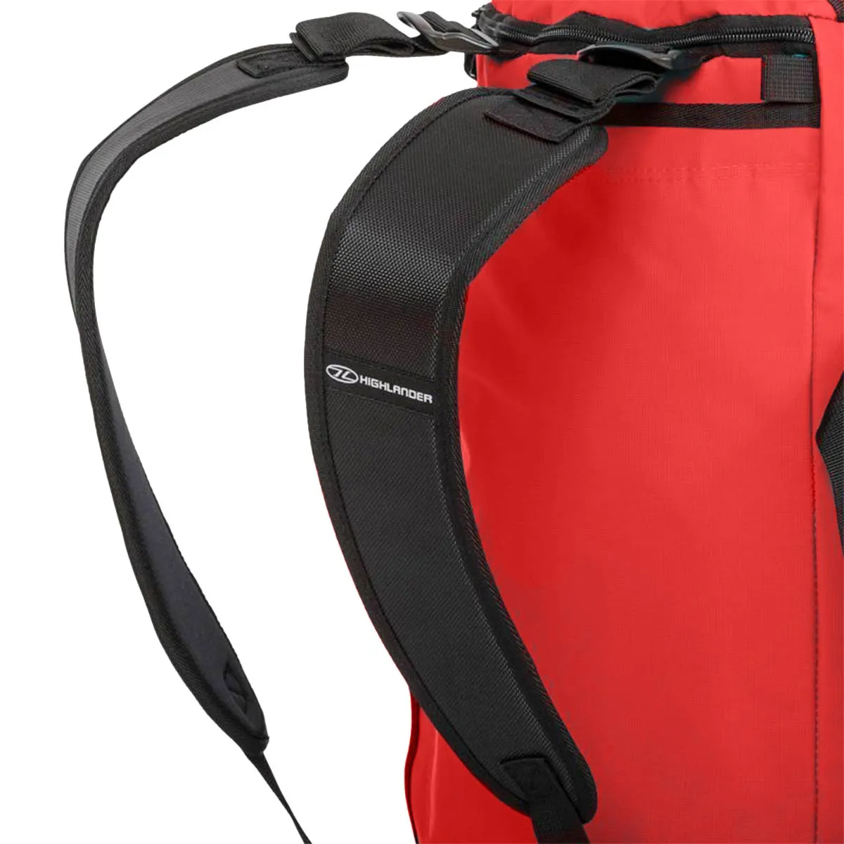 Highlander Storm Tarpaulin Duffle Bag 90L Red