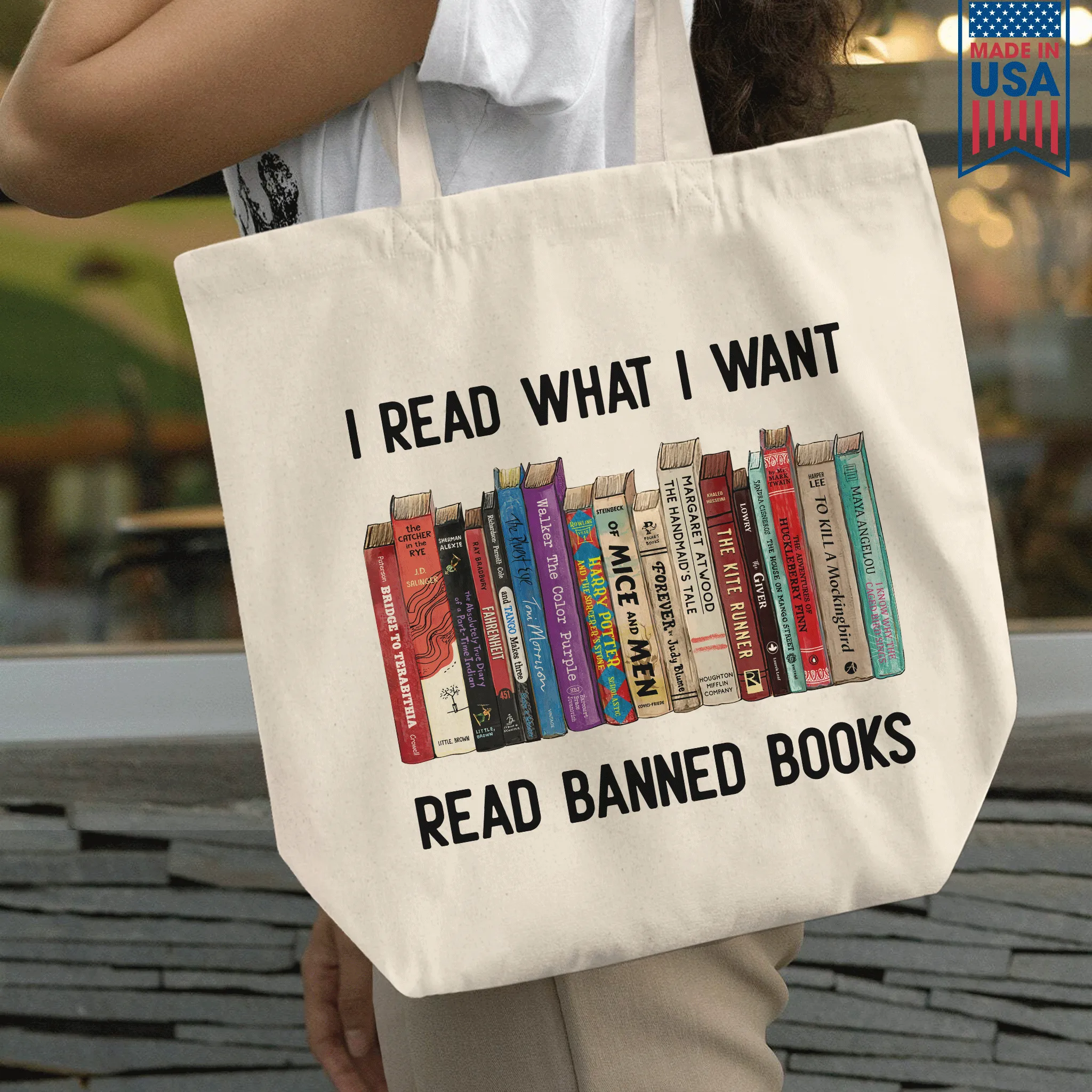 I Read What I Want Read Banned Books Book Lover Gift TBW207