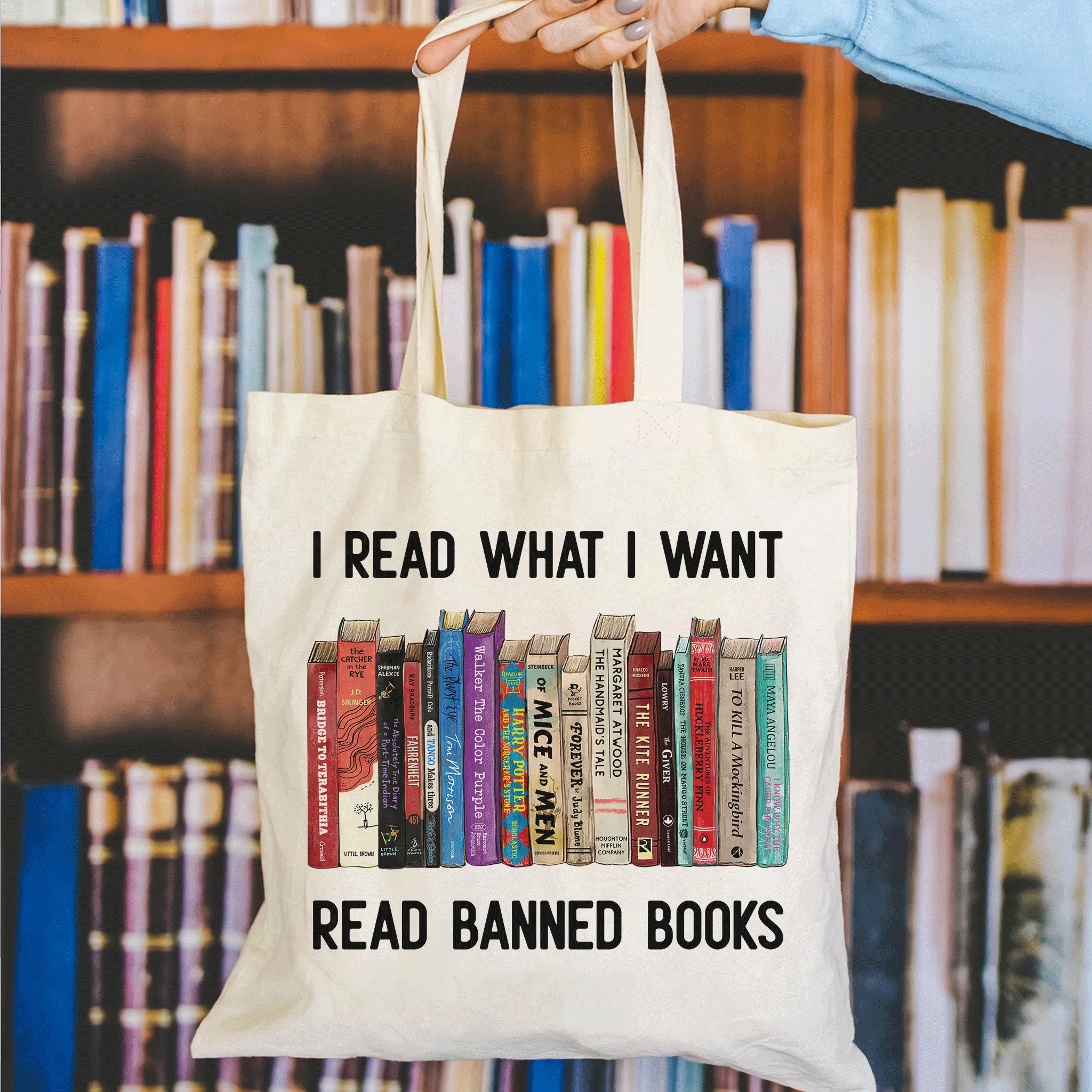 I Read What I Want Read Banned Books Book Lover Gift TBW207