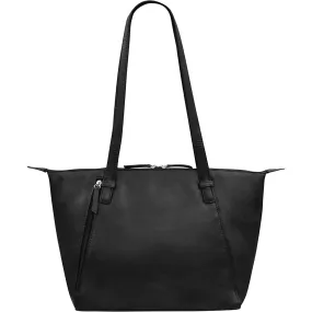 ili New York Medium Shoulder Bag Black Leather