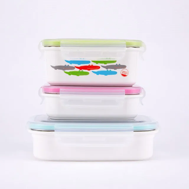 Innobaby Keepin' Fresh Stainless Divided Snack Or Lunch Box With Lid - 19oz.