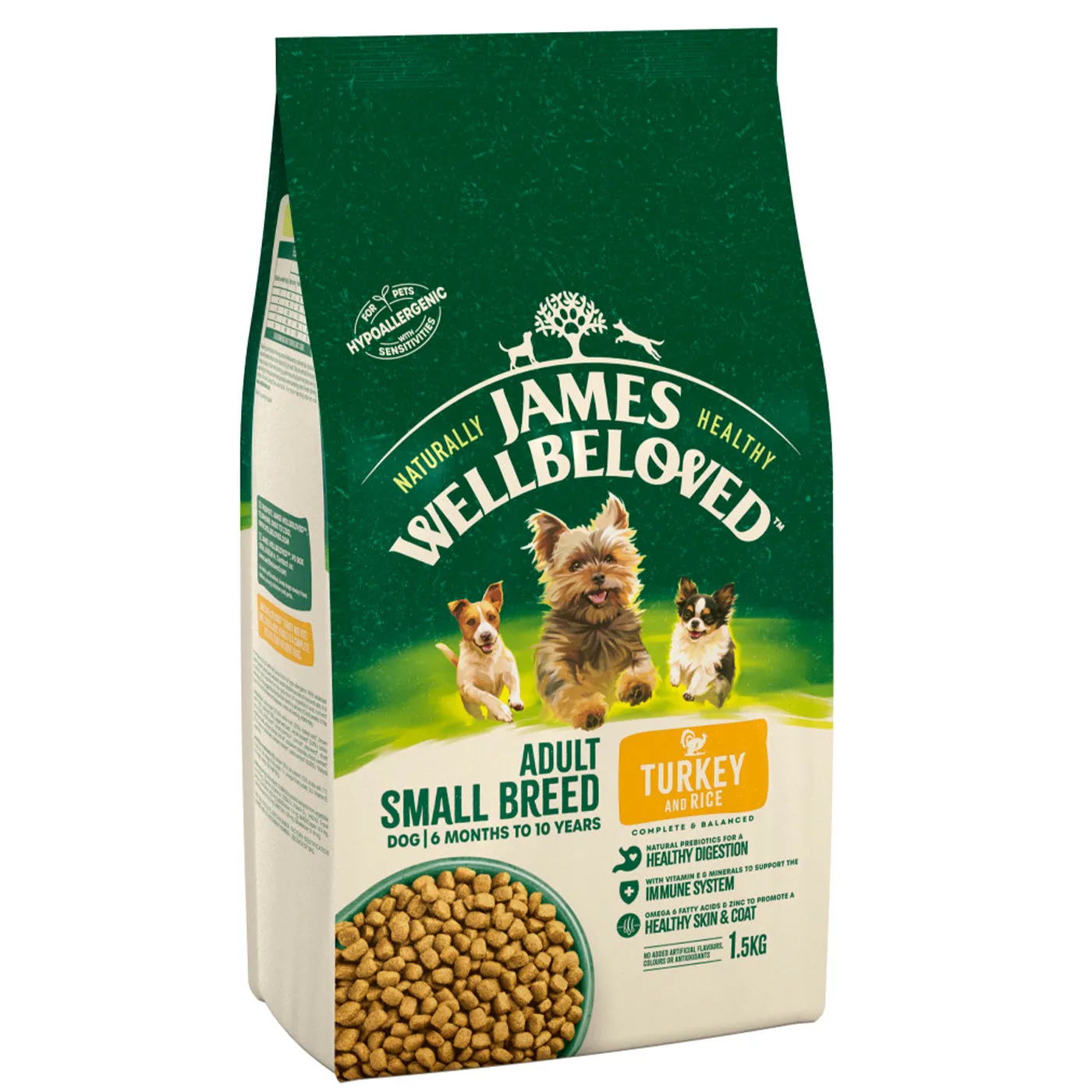 James Wellbeloved Turkey & Rice Adult Small Breed Dog Food