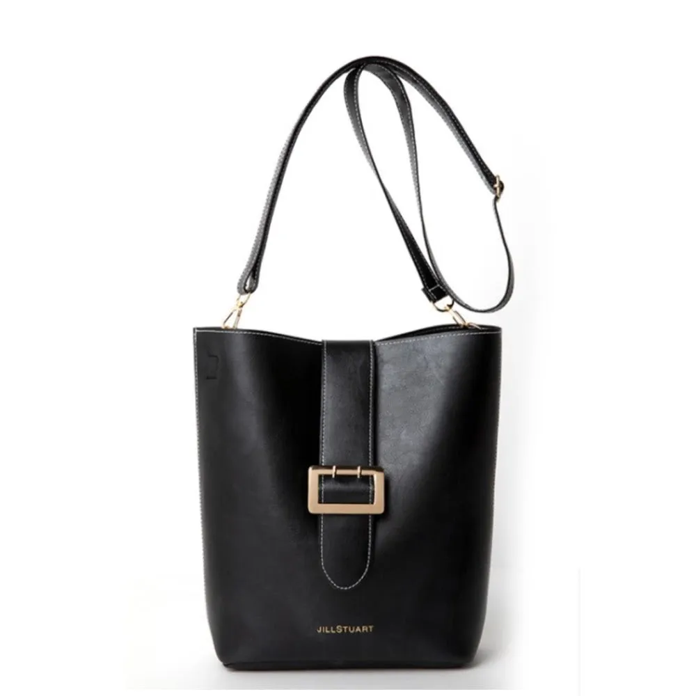 Japanese magazine gift Jill Stuart Black imitation leather Shoulder Bag