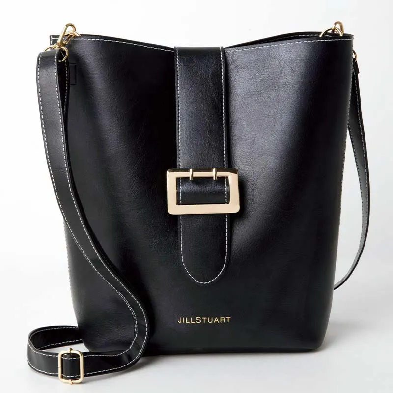 Japanese magazine gift Jill Stuart Black imitation leather Shoulder Bag