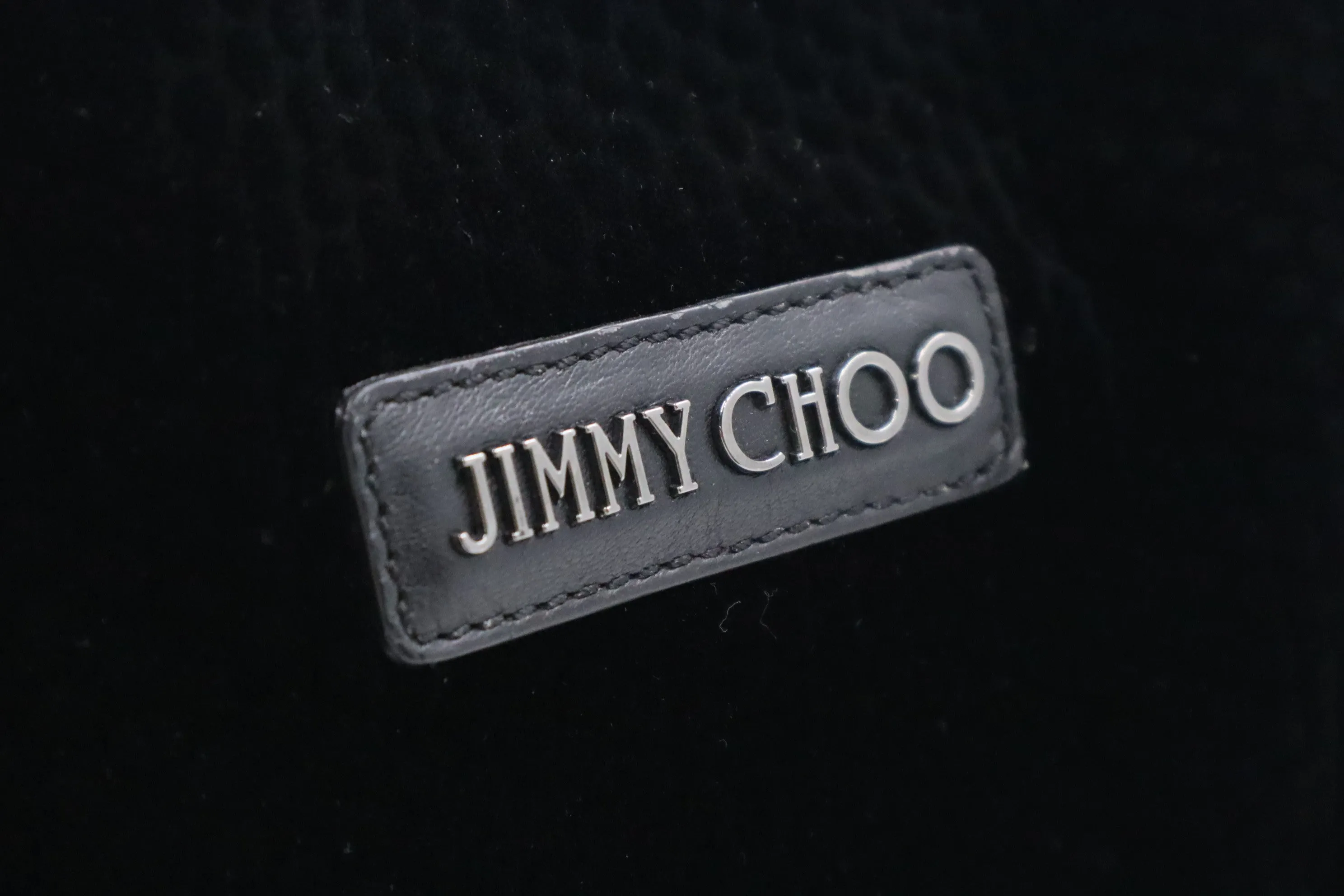 Jimmy Choo Pimlico Tote Bag in Black Velour Leather