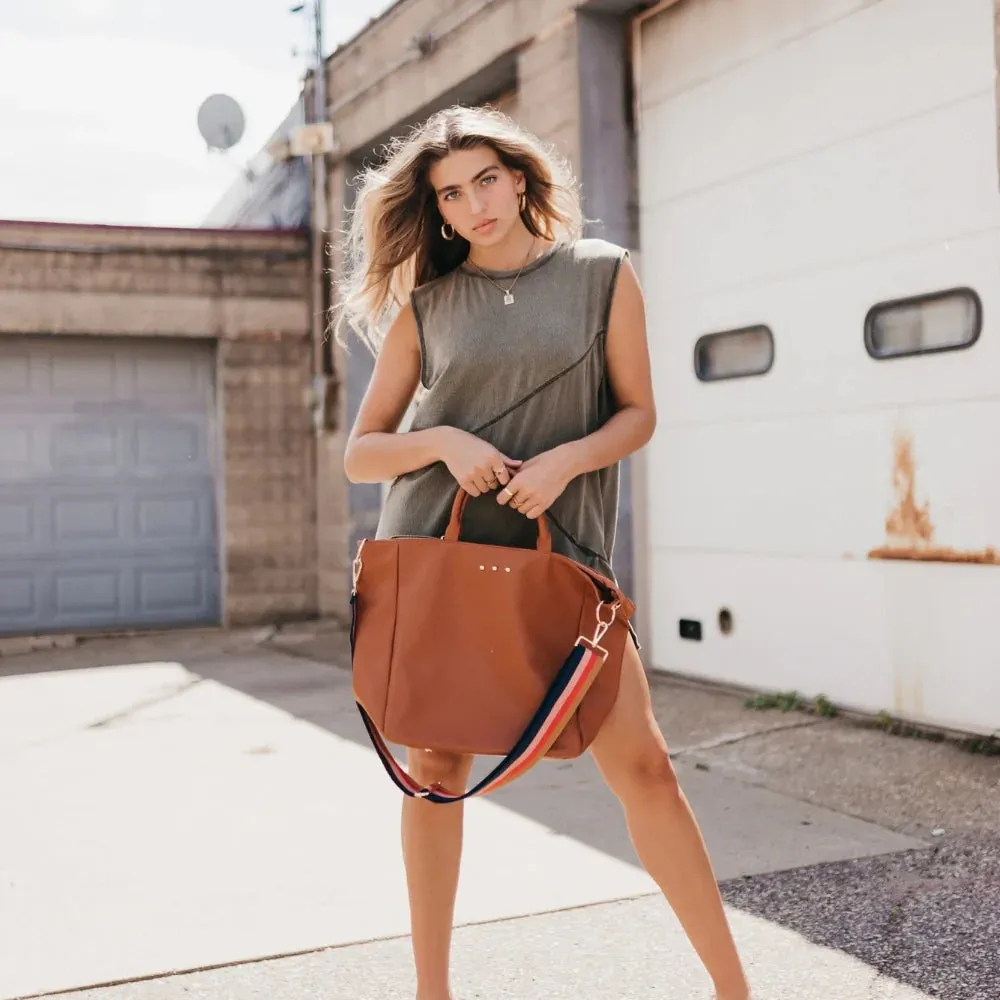 KAIA VEGAN LEATHER TRAVEL BAG