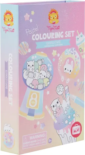 Kawaii Cafe Pastel Colouring Set