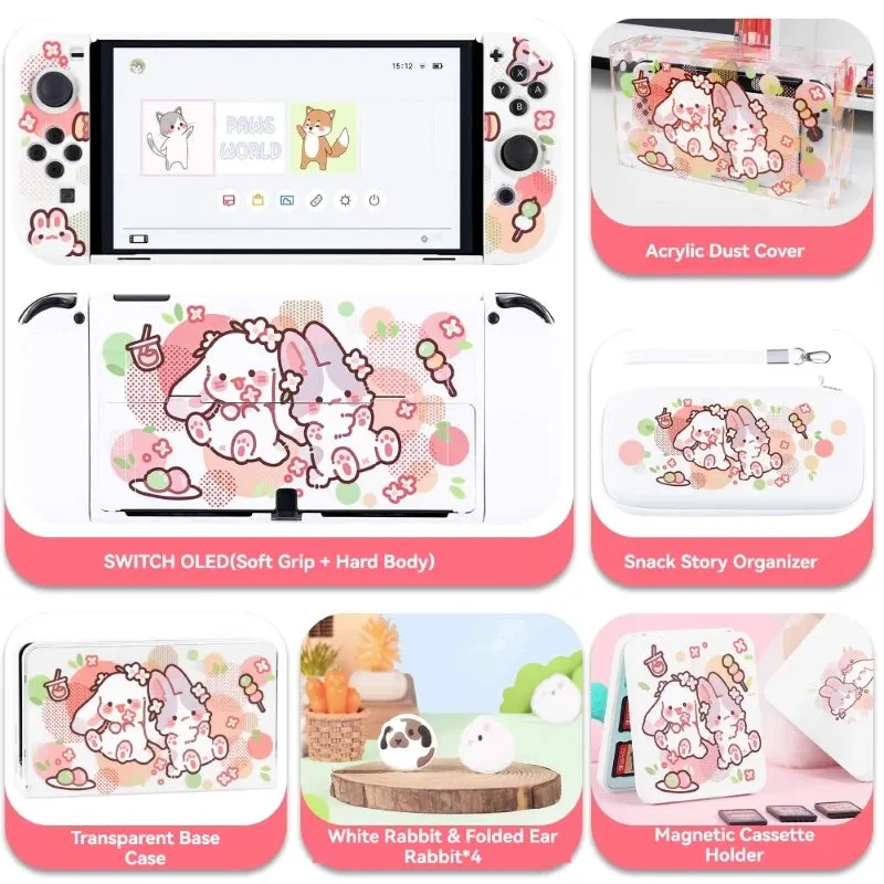 Kawaii Sweet Bunnies Nintendo Switch Case