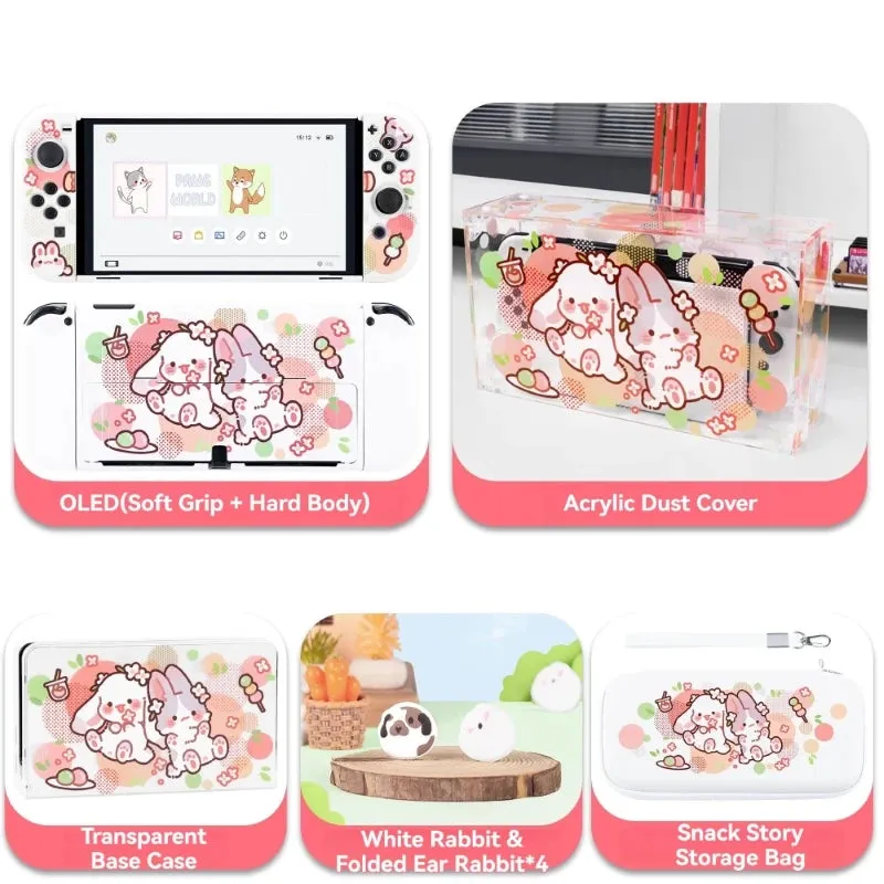 Kawaii Sweet Bunnies Nintendo Switch Case