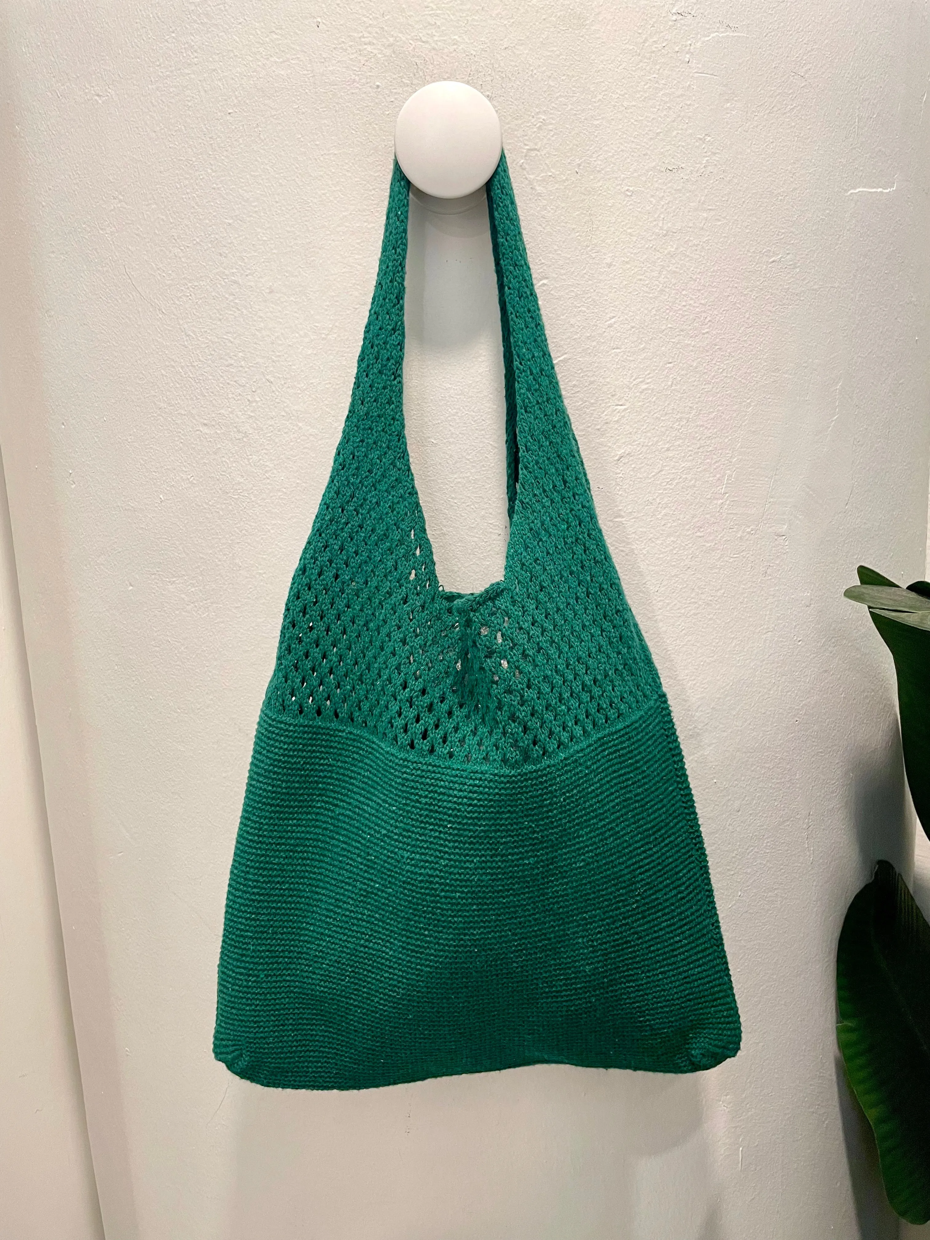 Knit Slouchy Tote Bag