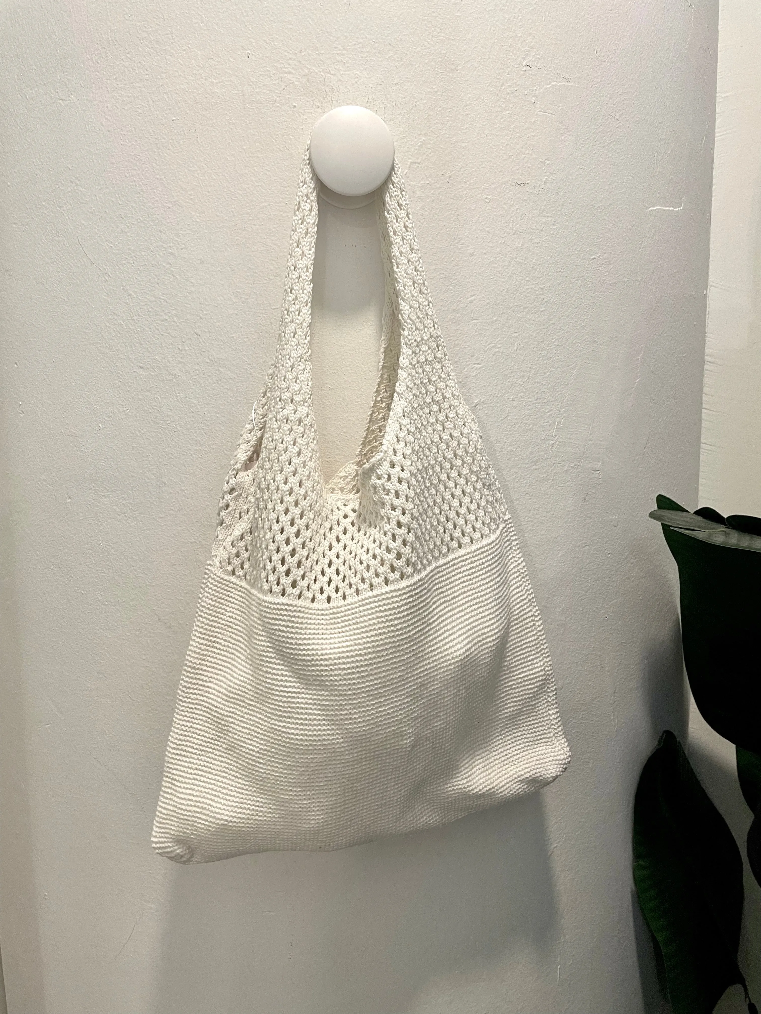 Knit Slouchy Tote Bag