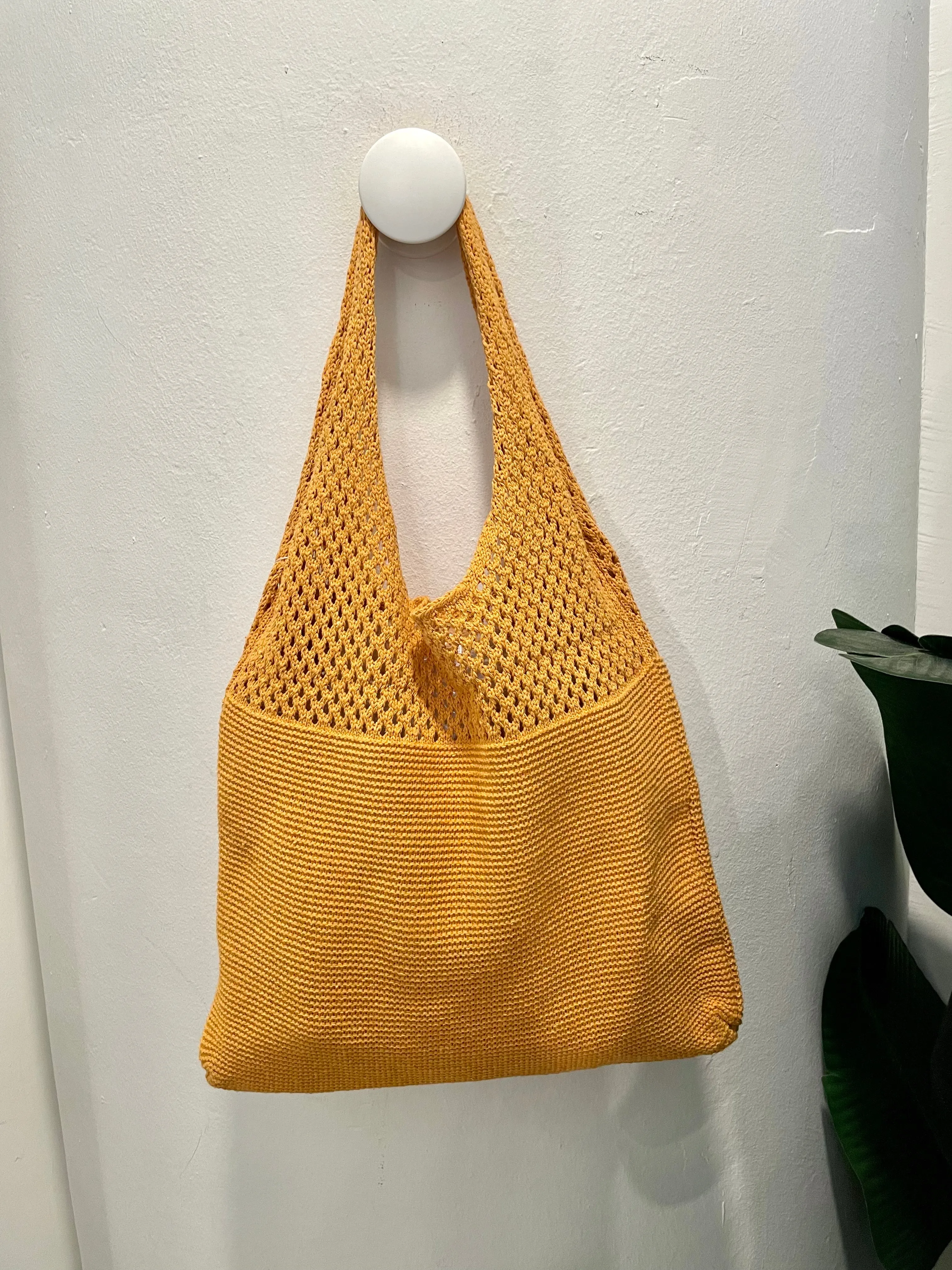 Knit Slouchy Tote Bag