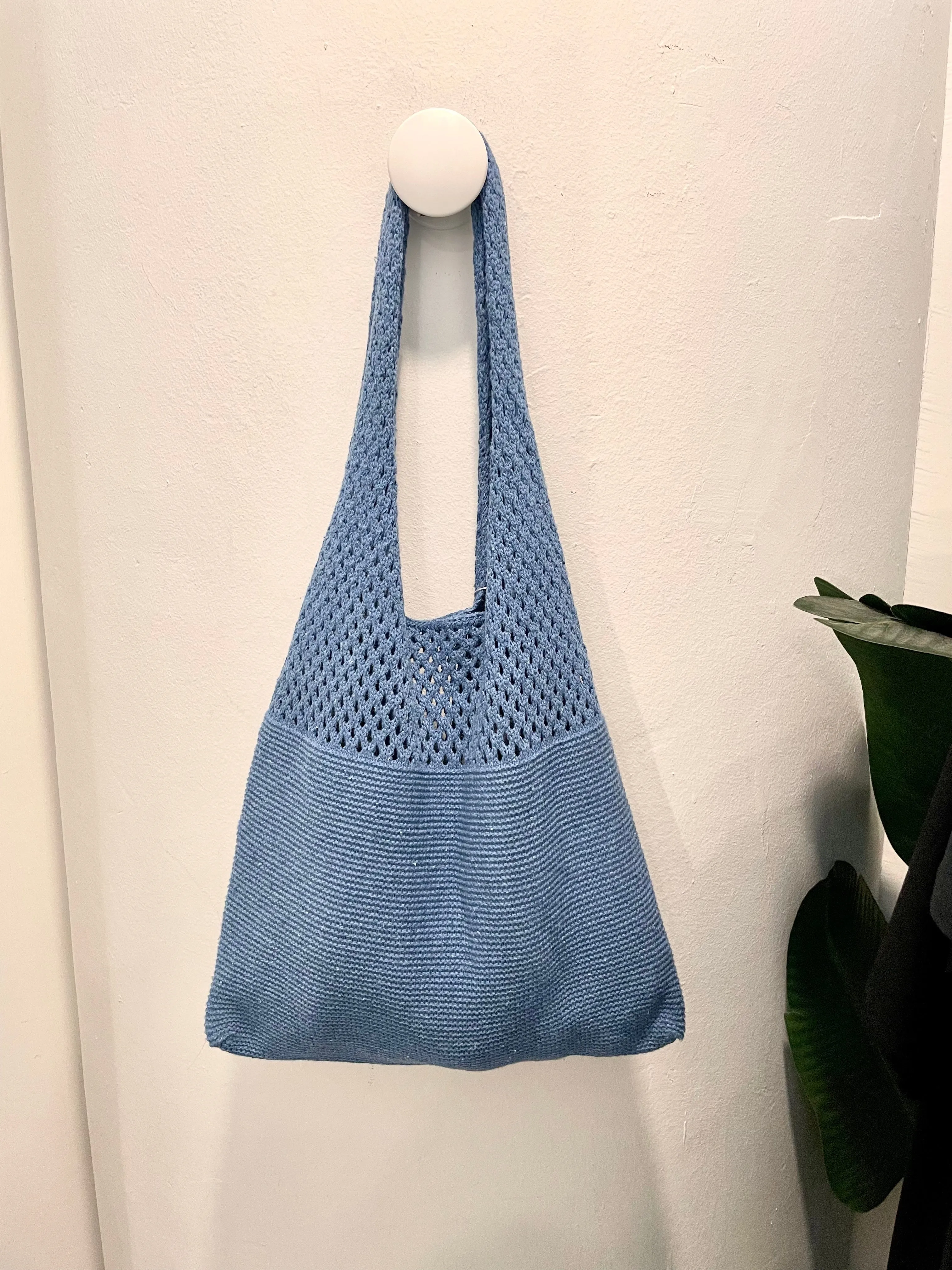 Knit Slouchy Tote Bag