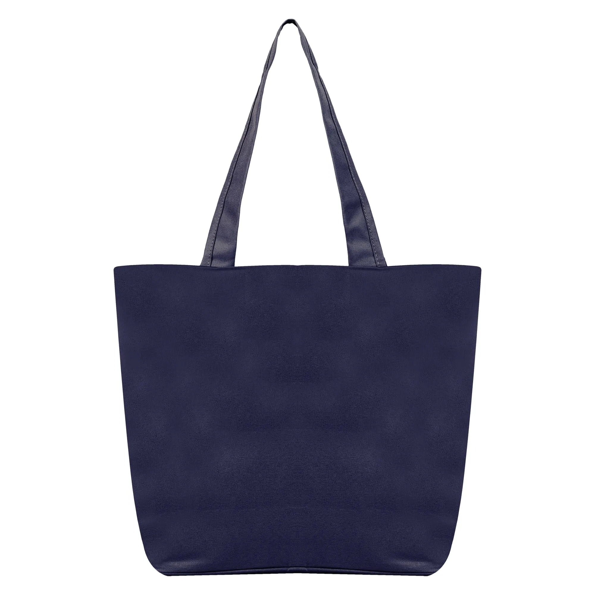 Kuber Industries Shopping Bag | Grocery Handbag | 4 Compartment Shopping Bag | Grocery Bag for Shopping | Vegetable Bag | Shoulder Bag with Handle | Navy Blue