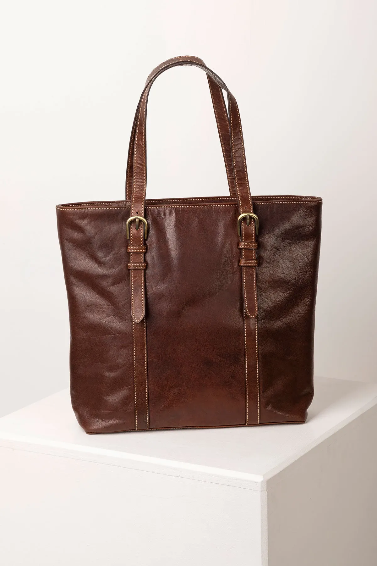 Ladies Leather Tote Bag - Bramham