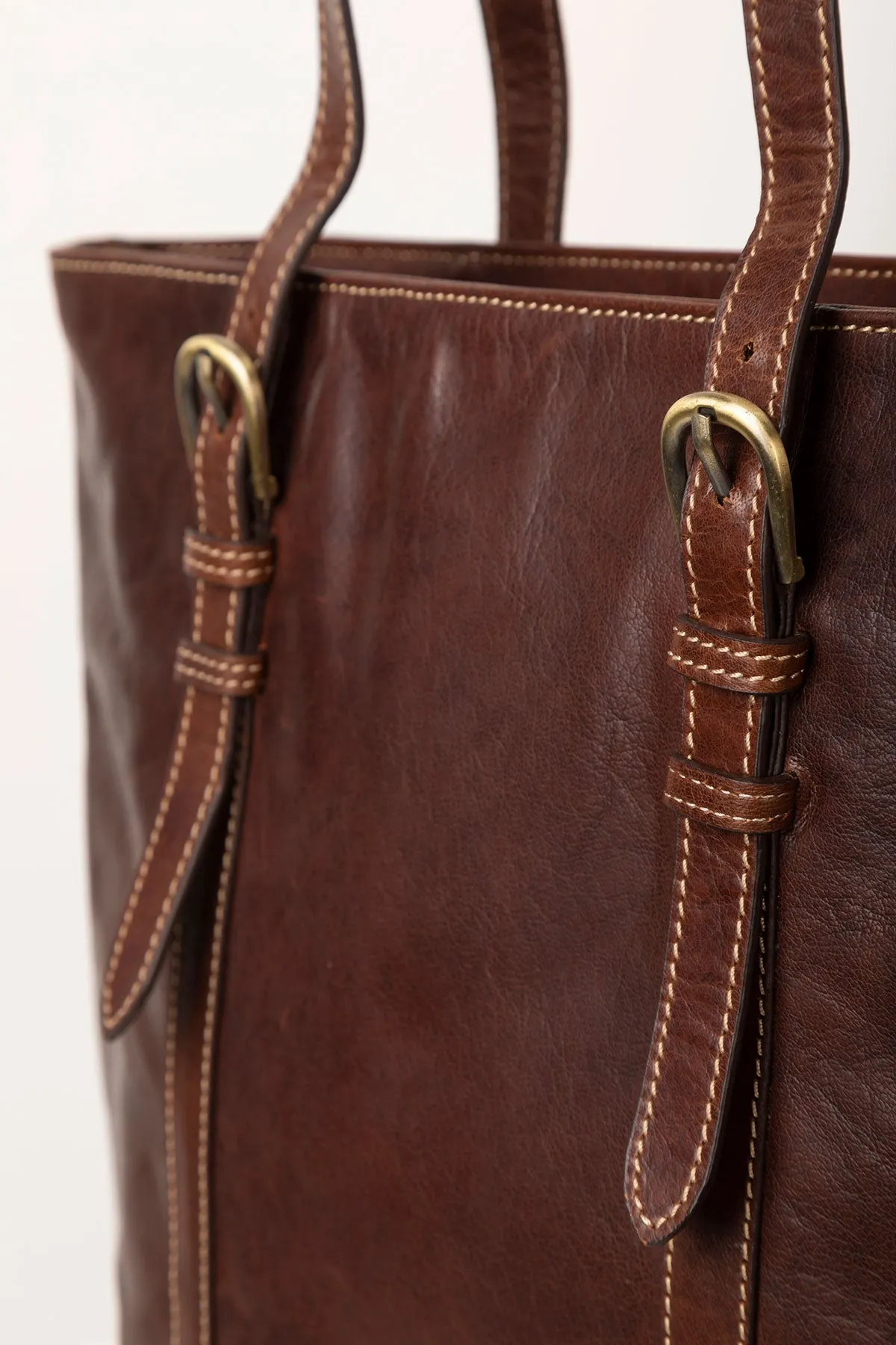 Ladies Leather Tote Bag - Bramham