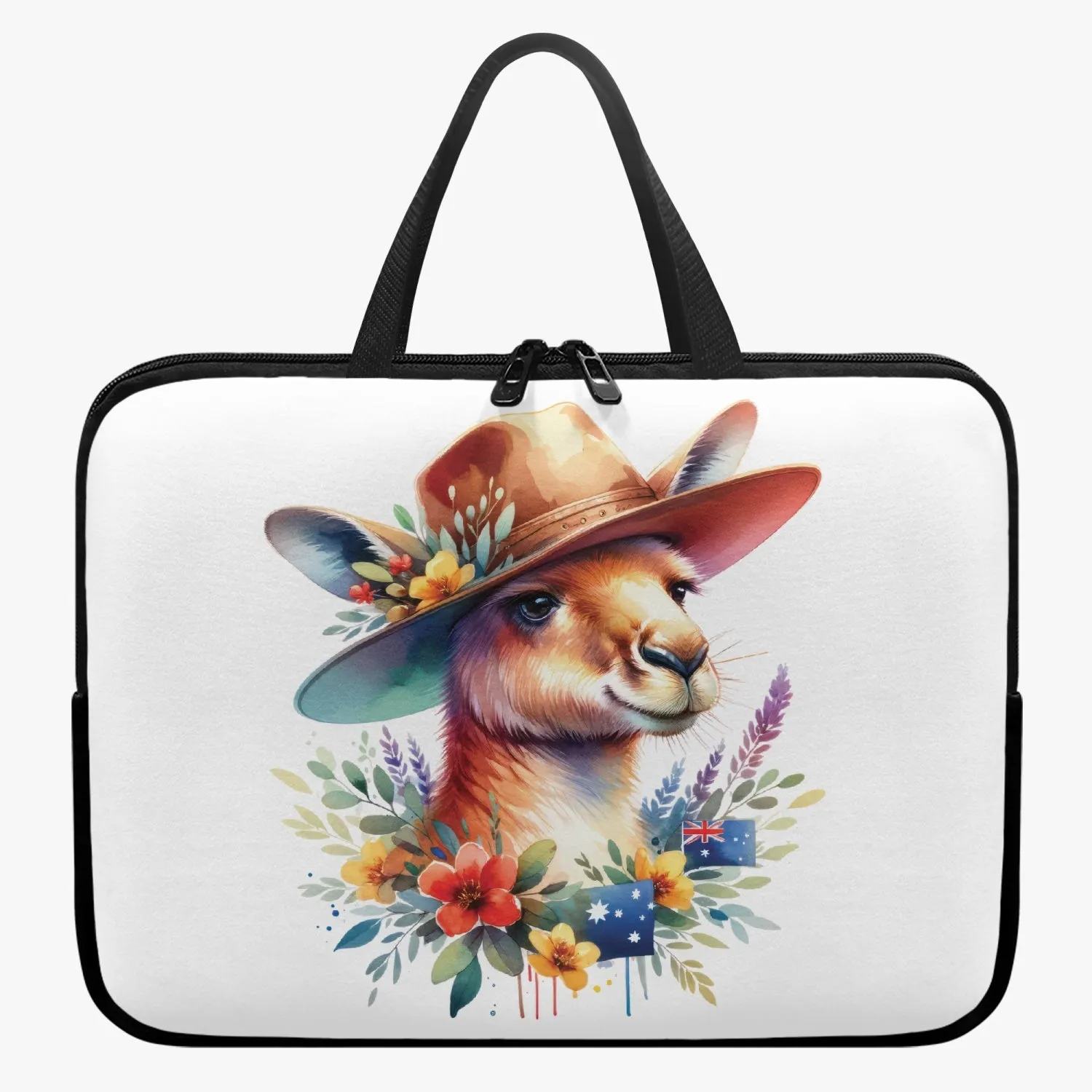 Laptop Sleeve with Handle - Australian Animals - Kangaroo