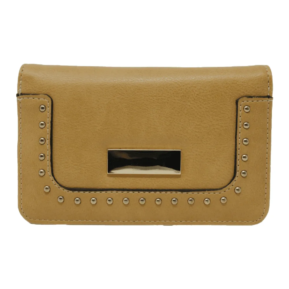 Large Flap Studded Purse