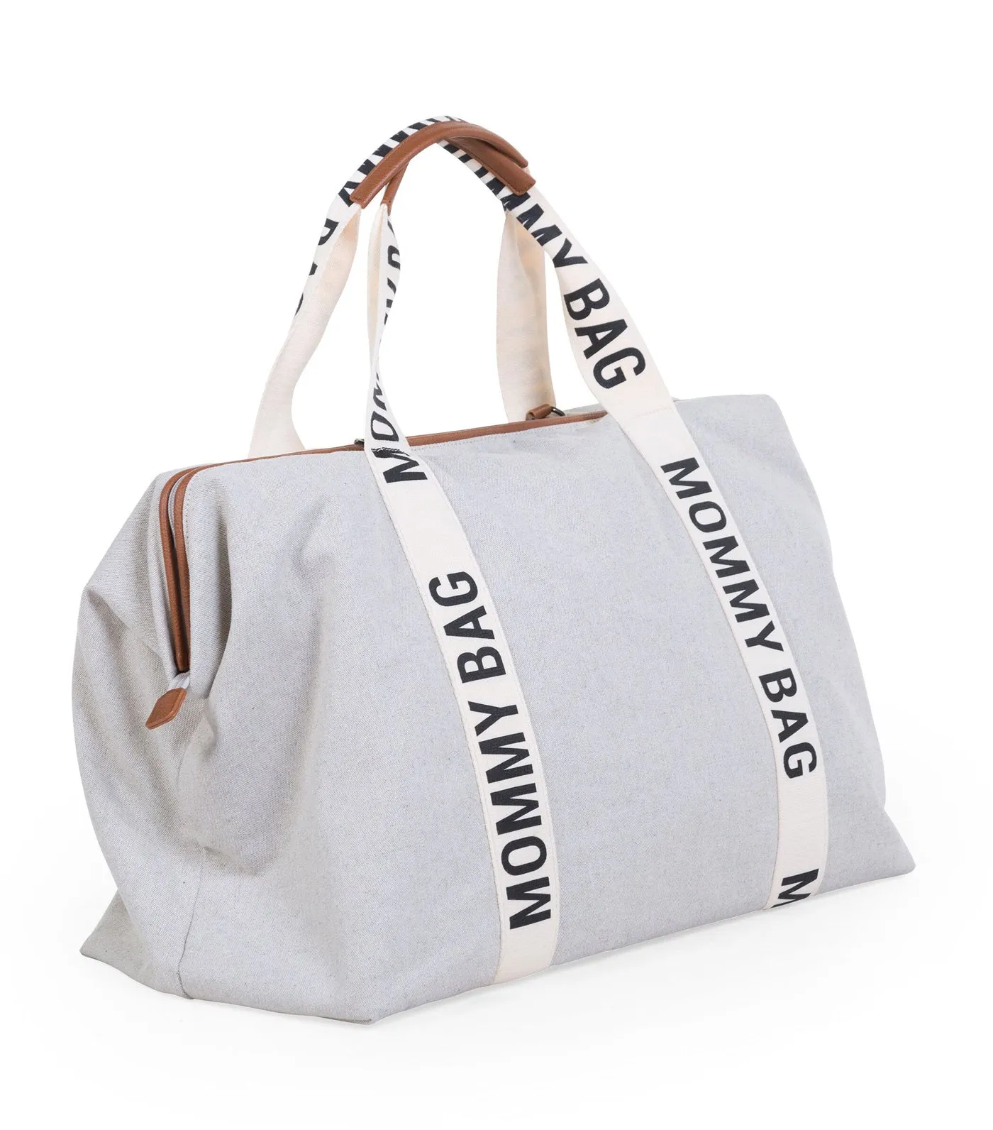 Large Signature Canvas Mommy Bag - Off-White