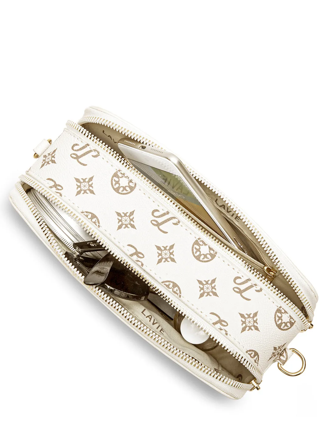 Lavie Signature Hawaii Small Off White Womens Sling Bag