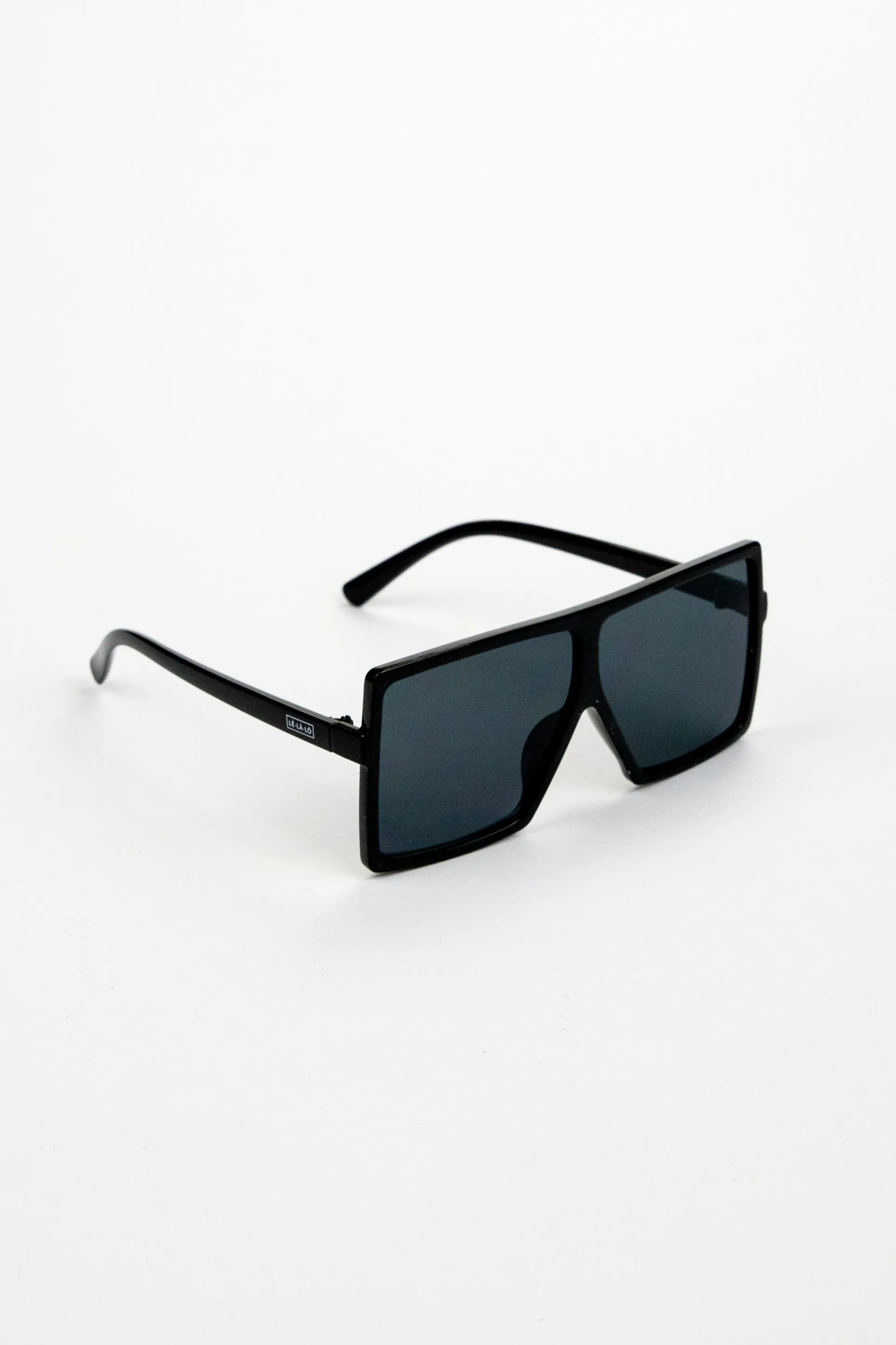 Le La Lo Oversized LA Sunglasses Black - Adult