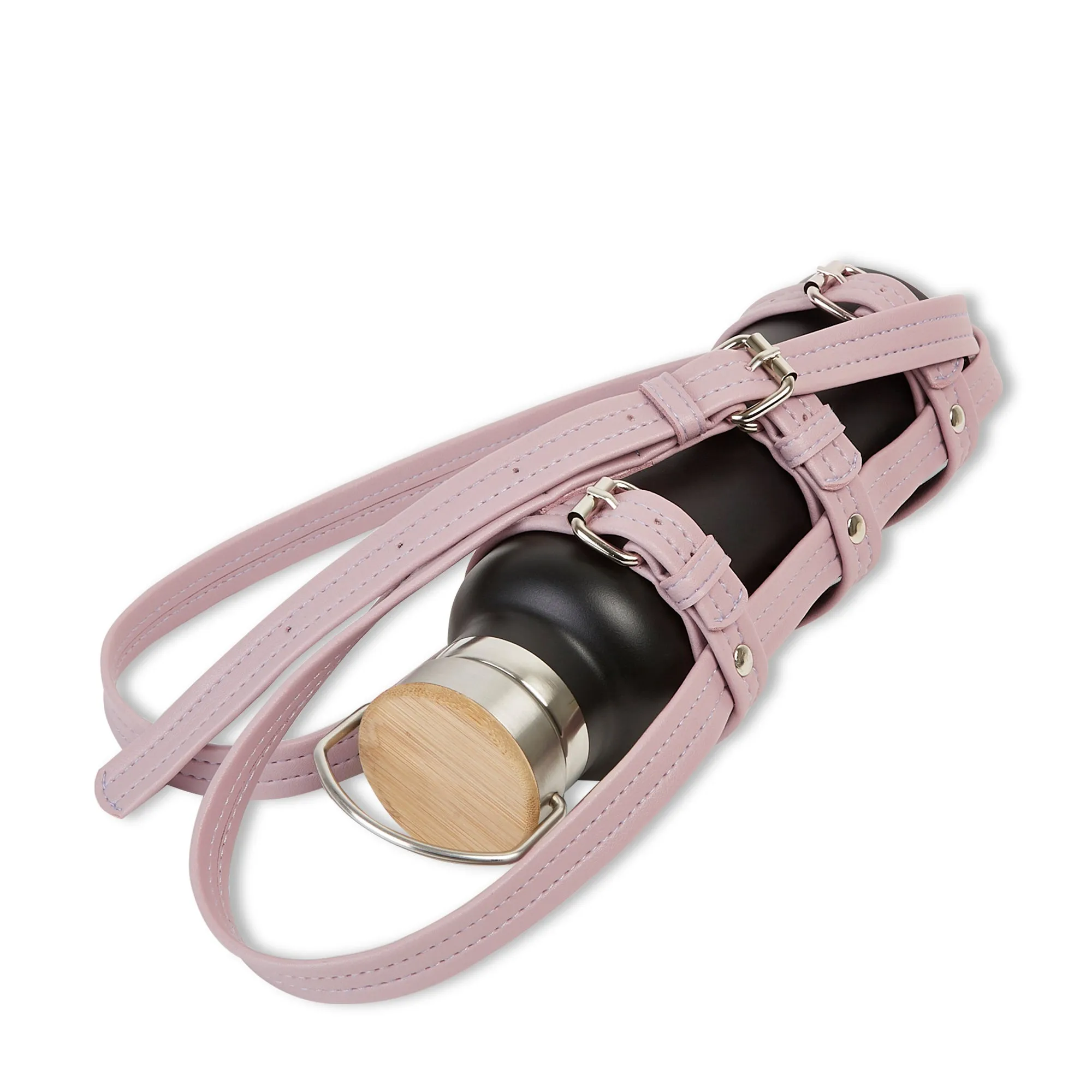 L'EAU PASTEL VEGAN LEATHER BOTTLE HOLDER LAVENDER