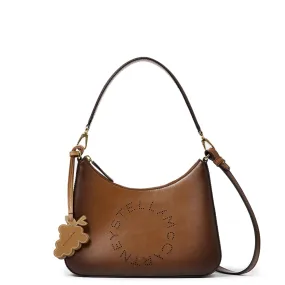 Logo Crossbody Shoulder Bag, Aged Brandy