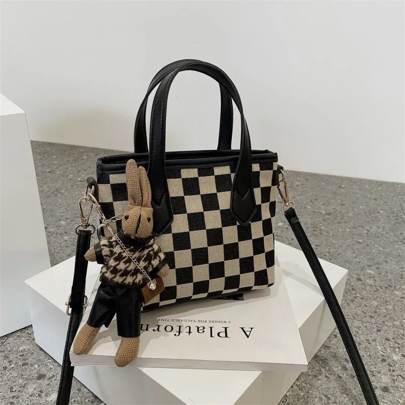 LovelyRLovely Checkerboard Shoulder Bag