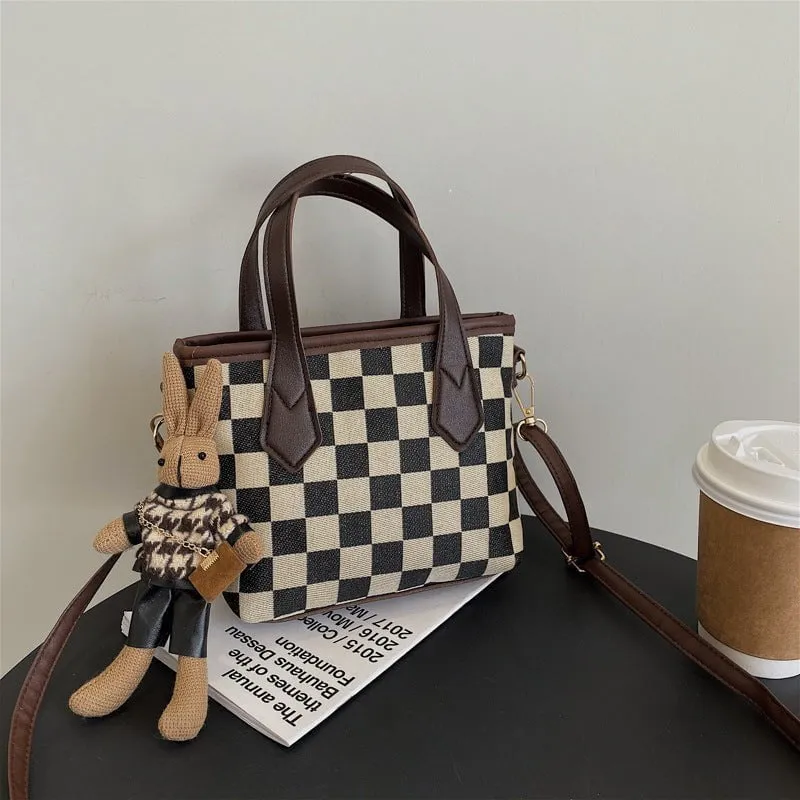 LovelyRLovely Checkerboard Shoulder Bag