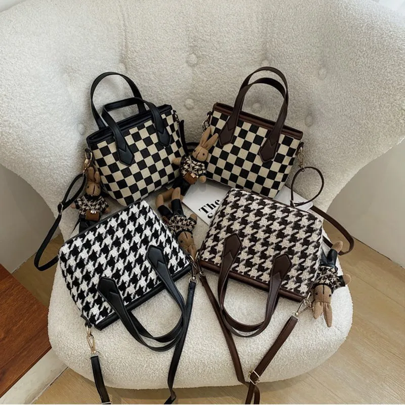 LovelyRLovely Checkerboard Shoulder Bag