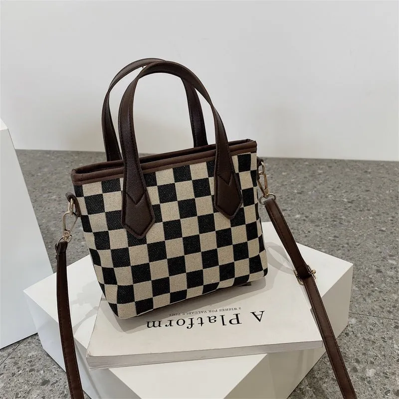 LovelyRLovely Checkerboard Shoulder Bag