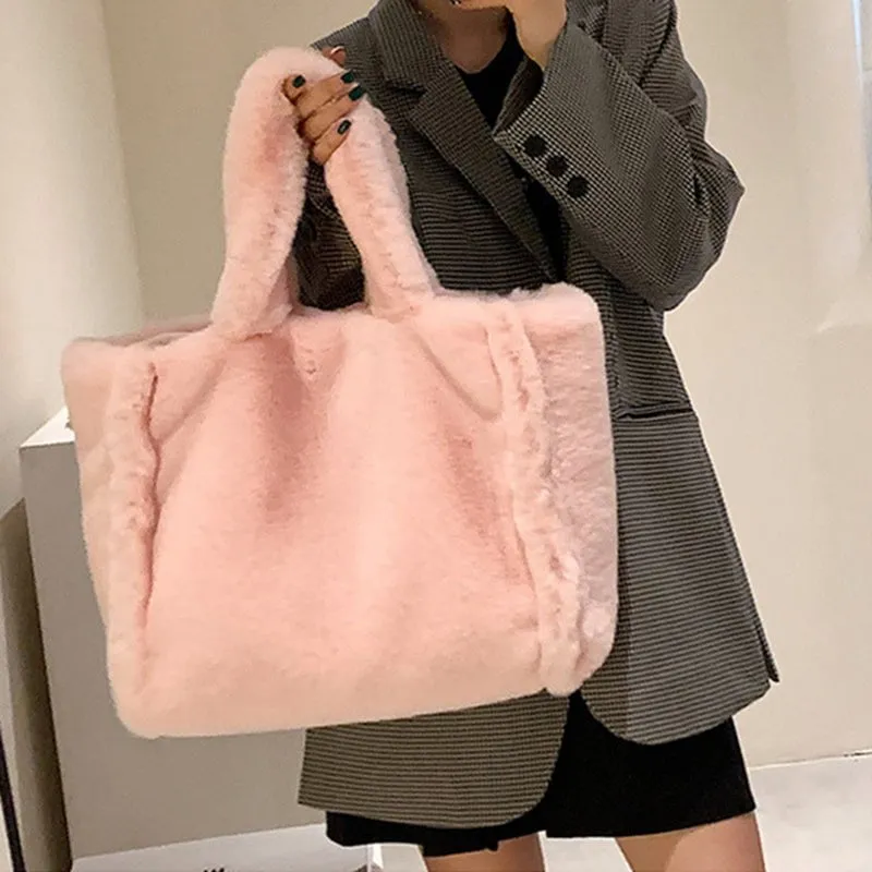 LovelyRLovely Women's Plush Shoulder Bag