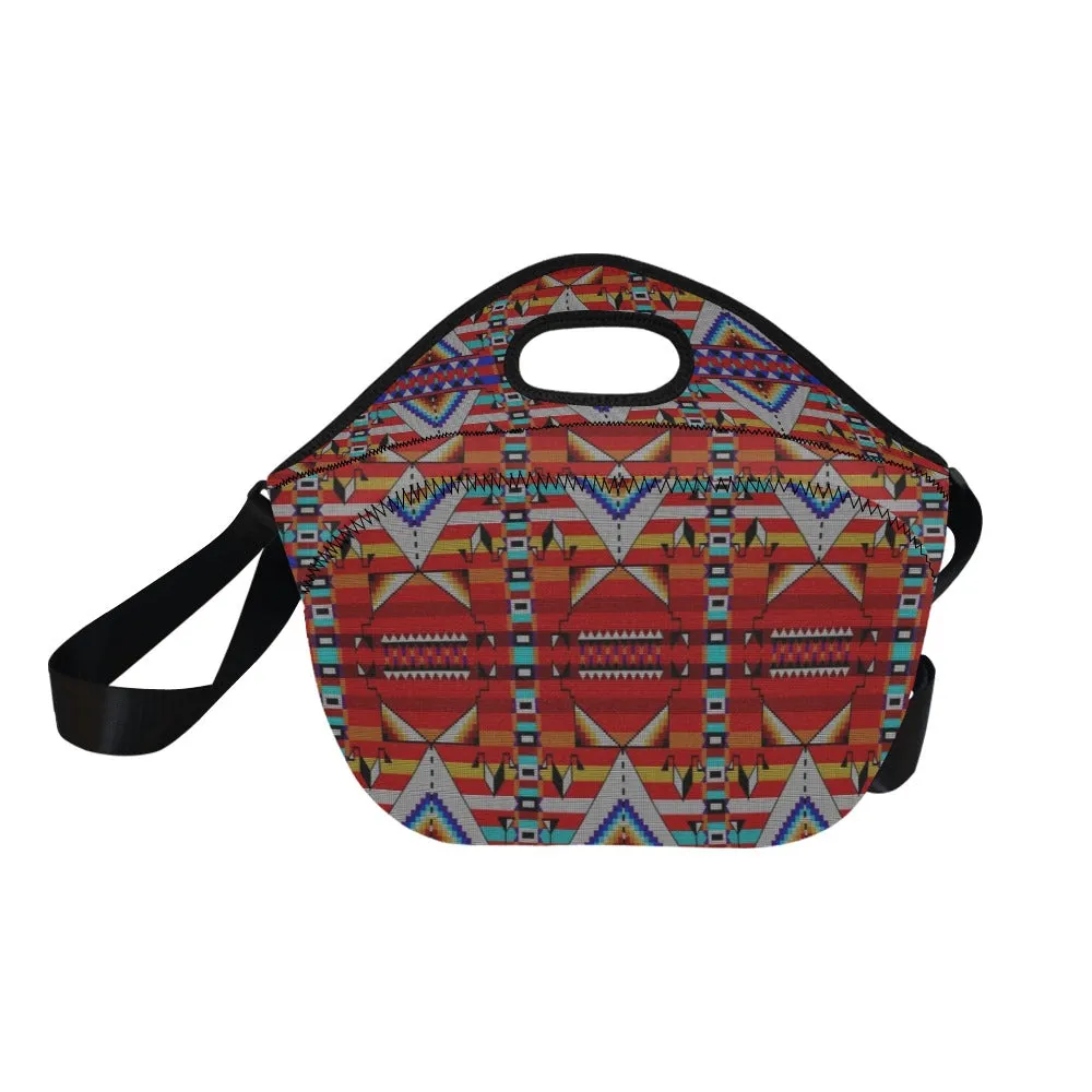 Medicine Blessing Red Neoprene Lunch Bag/Large