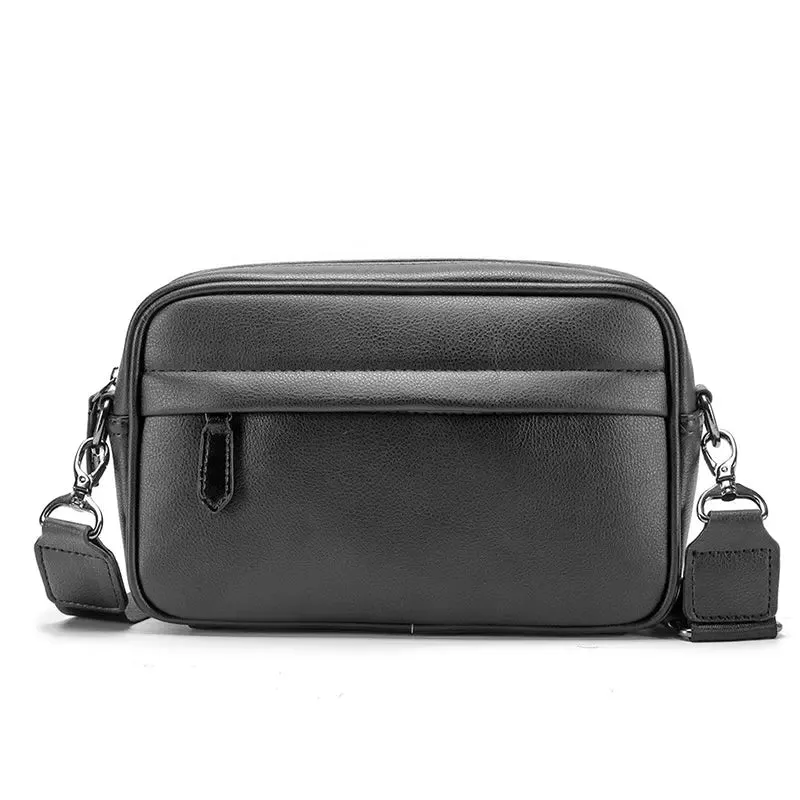 Men's Casual Check Shoulder Bag