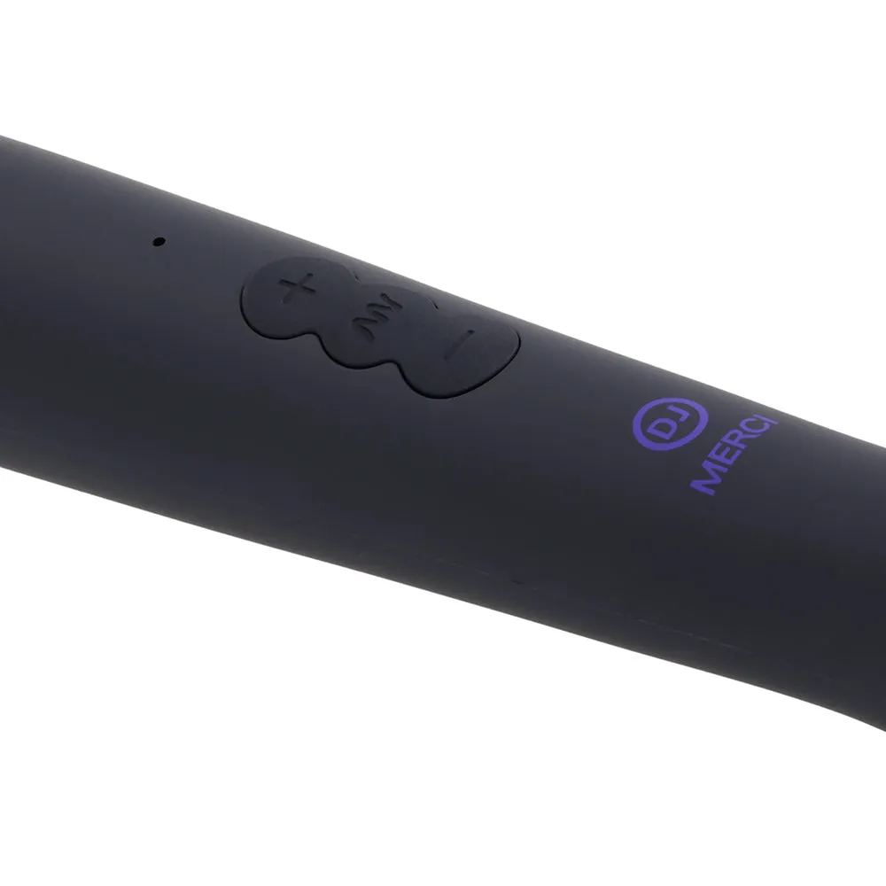 Merci Rechargeable Power Wand Ultra-Powerful Silicone Wand Massager Black Violet