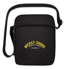 Mickey Shorr Logo Upright Crossbody Bag