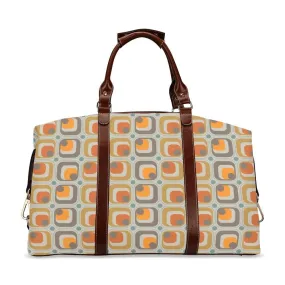 Mid Century Modern Travel Bag, Geometric Retro Duffel Bag,  Flight Bag, Waterproof Travel Bag, Carry on flight Bag, Weekender Bag, Cloth Bag