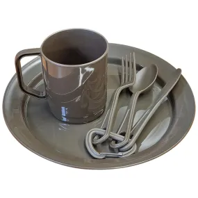 Mil-Tec Camping Dinner Set with Bag Olive Drab