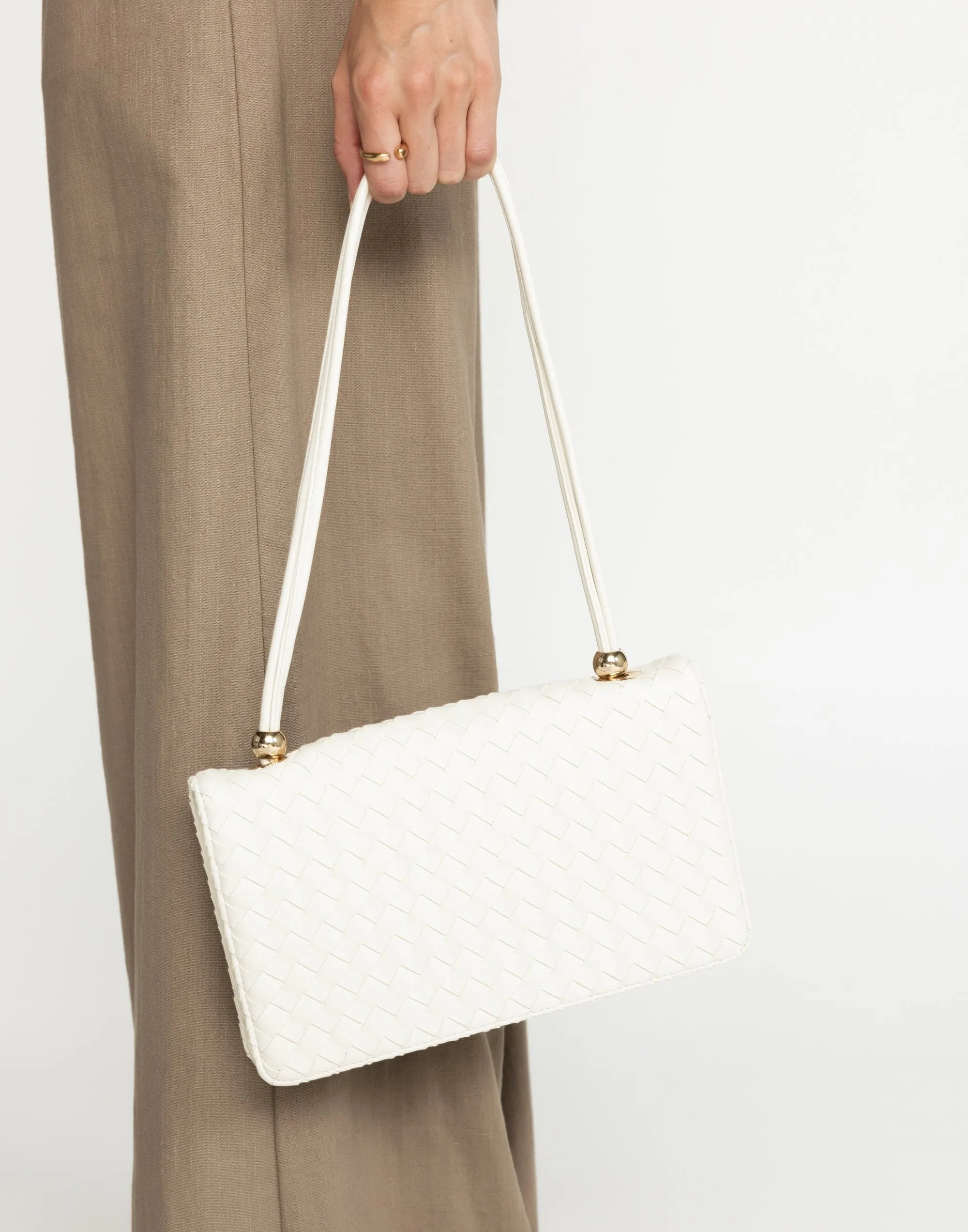 Mina Shoulder Bag (Bone) - By Billini