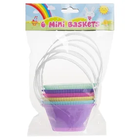 Mini Pastel Springtime Basket - 4" - Pack of 6