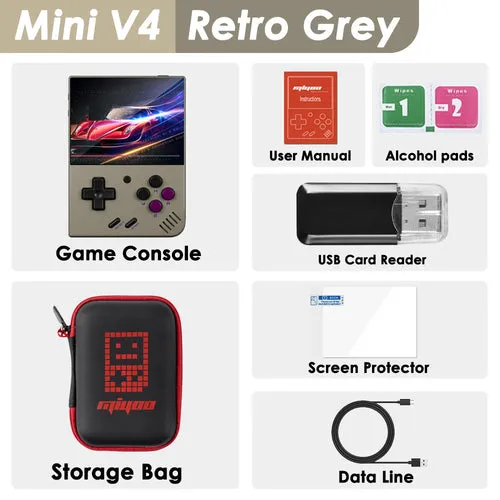 MIYOO MINI V4 Handheld Game Console Linux System 2.8'' IPS Screen