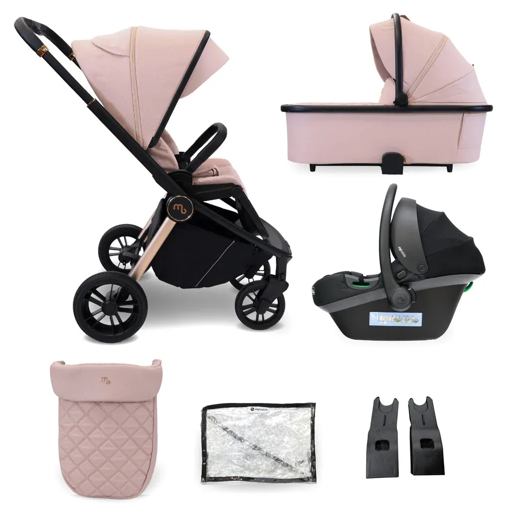 My Babiie MB450i 3-in-1 Travel System - Pastel Pink