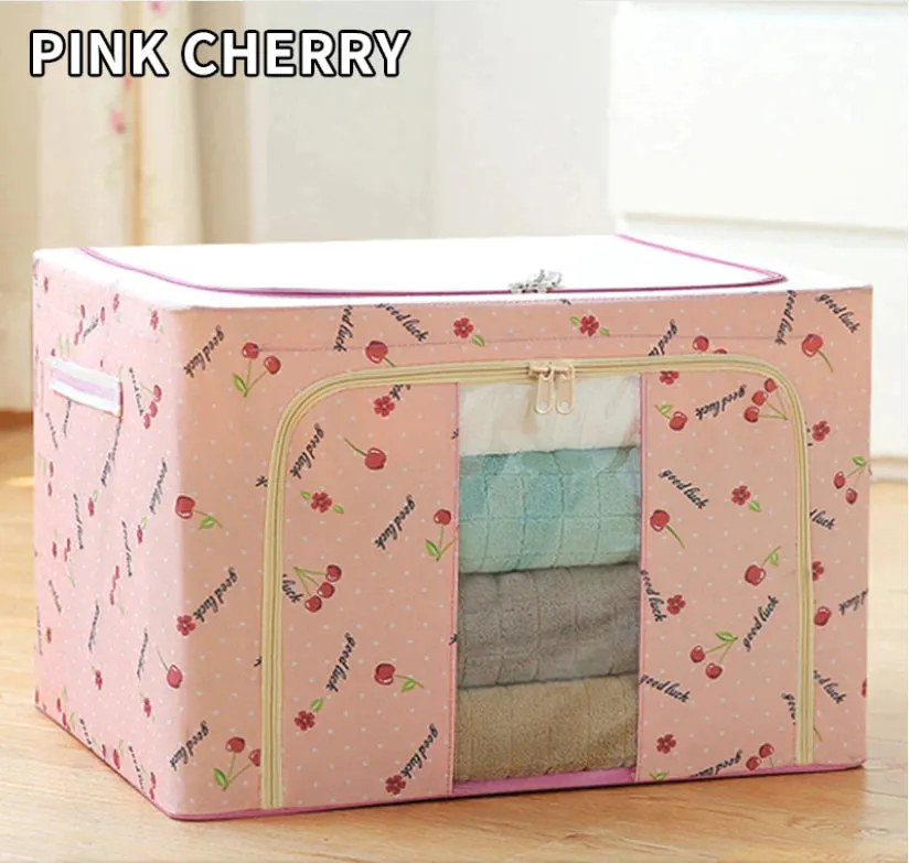 「❉New Year - 40% Off」Spaceplus Cloth Steel Frame Storage Box